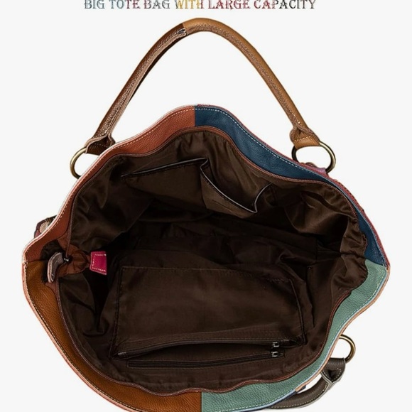 Colorful Patchwork Tote Bag - Picture 4 of 14